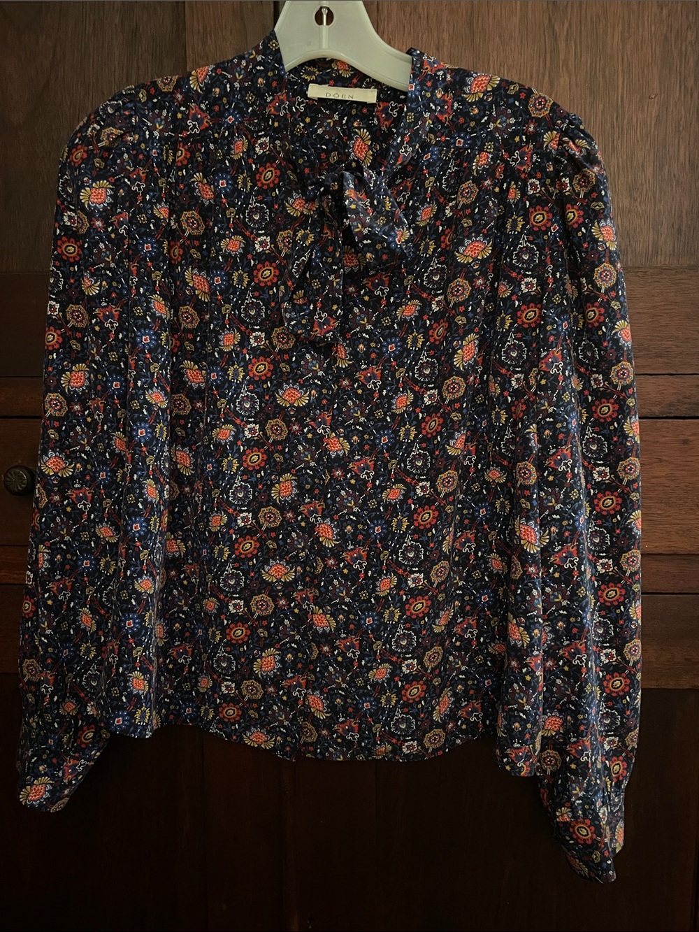 Doen Blouse in Midnight Riviera Medallion